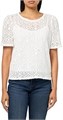 Футболка с короткими рукавами от Anne Klein из полиэстера с кружевными вставками и юбочным вырезом 11046999