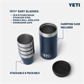 Yeti Набор из 4 рюмок с футляром, объём 50 мл, из нержавеющей стали 18/8, моющиеся в посудомоечной машине 11053453