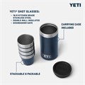 Yeti Набор из 4 рюмок с футляром, объём 50 мл, из нержавеющей стали 18/8, моющиеся в посудомоечной машине 11053453