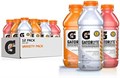 Gatorade Напиток для быстрого восстановления водного баланса, 12 бутылок по 591 мл, 3 вкуса, 5 электролитов, на 60% меньше сахара 11056912