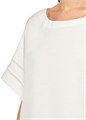Стильная льняная и вискозная блузка Anne Klein с долманом и круглым вырезом 11042225