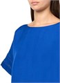 Стильная льняная и вискозная блузка Anne Klein с долманом и круглым вырезом 11042225