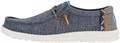 Мужские легкие и удобные мокасины Hey Dude Wally-Coastline Navy, размер 8 11071772