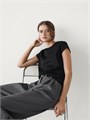 Футболка из 100% мерсеризованного хлопка с коротким рукавом от Massimo Dutti, произведено в Португалии 11037782