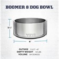 Yeti Миска из нержавеющей стали для собак Boomer 8, нескользящая, объем 64 унции 11044415