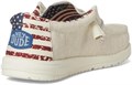 Слипоны Hey Dude® Wally Patriotic унисекс – дышащий хлопковый верх и текстильная подкладка 11061958