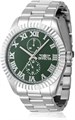 Мужские часы Invicta Specialty 43 мм из нержавеющей стали с зеленым циферблатом и кварцевым механизмом VH61 11100213