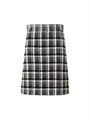 Юбка Akris punto из клетчатого твида А-силуэта с завышенной талией и скрытой молнией 11011747
