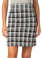 Юбка Akris punto из клетчатого твида А-силуэта с завышенной талией и скрытой молнией 11011747