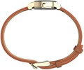 Timex Женские часы Cavatina 18 мм с коричневым ремешком, перламутровым циферблатом и золотистым овальным корпусом 11066656