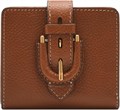 Fossil Женский кошелек из натуральной кожи LiteHide с кнопкой, 4 , x 2 , x 9 , и множеством карманов 11082075