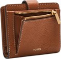 Fossil Женский кошелек из натуральной кожи LiteHide с кнопкой, 4 , x 2 , x 9 , и множеством карманов 11082075