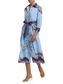 Midi платье-рубашка с узором «пейсли» с поясом от Robert Graham, 100% хлопок 10041088