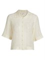Блузка с короткими рукавами и пуговицами от Frame, 60% хлопок, 40% акрил 11009697