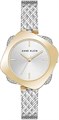Anne Klein Женские водостойкие наручные часы с премиум-кристаллами на сетчатом браслете, водостойкость до 30 метров, механизм скрытия камней 11083465