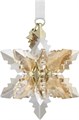Swarovski Новогодняя 3D подвеска 2024 года, золотого цвета, 340 граней, 18 вершин, размер 6,03 x 4,45 x 4,45 см 11068977