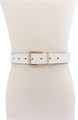Kate Spade New York Двусторонний кожаный ремень 3 см с гладкой текстурой, регулируемый размер 11080574