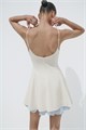 Короткое платье Zara с круглым вырезом, регулируемыми бретелями и скрытой застежкой на спине 11039549