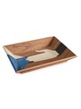 L',Objet Вид подставки из экзотического дерева, современный дизайн, 24 см x 17 см x 4 см, легко чистится 11021540