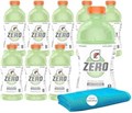 Электролитический спортивный напиток Gatorade Zero со вкусом лайма и огурца, без сахара, 9 бутылок по 828 мл + охлаждающее полотенце 11101083