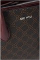 Nine West Сумка-сэтчел с молнией, двумя ручками и регулируемым ремнем, выполненная из 100% ПВХ с подкладкой из полиэстера 11062134
