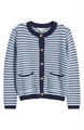 Кардиган с полосками Piera от BeachLunchLounge, с накладными карманами, 65% полиэстер, 35% хлопок 10045109