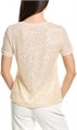 Футболка с коротким рукавом из сетчатого материала с пайетками и тройной сеткой Anne Klein, 95% полиэстер, 5% эластан 11044851