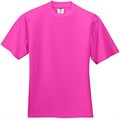 Футболка из тяжёлого смесового хлопка 5.6 oz Jerzees с двойными швами, цвет Кибер Розовый, размер 2XL 10022397