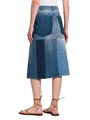 Philosophy Di Lorenzo Serafini Asymmetric Patchwork Denim Midi-Skirt 11021561