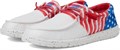 Heydude Легкие текстильные кроссовки Hey Dude Wendy Tri Patriotic для женщин с резиновой подошвой 11046001