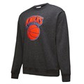 Мужской черный лонгслив Mitchell &amp, Ness New York Knicks из коллекции Hardwood Classics с эффектом ',snow washed', 10044889