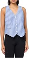 Женский лонгслив без рукавов в полоску от Anne Klein, 55% лен, 45% вискоза 11070783