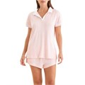 Короткий махровый комплект для сна Papinelle с вышитым логотипом, спортивного стиля, из мягкого материала 10045421