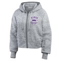 Короткое молодёжное худи с капюшоном и принтом Sacramento Kings на полной застёжке от WEAR by Erin Andrews 10044885