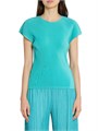 Топ Mist April от Pleats Please Issey Miyake с лодочным вырезом, короткими рукавами, из 100% полиэстера 10042457