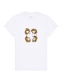 Футболка из хлопка с коротким рукавом и леопардовым принтом 4G Givenchy, классическая посадка, производство Португалия 11026971