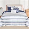 Anne Klein Постельное белье из 4 предметов с полосатым принтом для односпальной кровати, 60% хлопок, 40% полиэстер 11080201