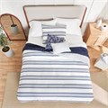 Anne Klein Постельное белье из 4 предметов с полосатым принтом для односпальной кровати, 60% хлопок, 40% полиэстер 11080201