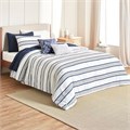Anne Klein Постельное белье из 4 предметов с полосатым принтом для односпальной кровати, 60% хлопок, 40% полиэстер 11080201