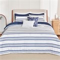 Anne Klein Постельное белье из 4 предметов с полосатым принтом для односпальной кровати, 60% хлопок, 40% полиэстер 11080201