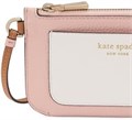 Kate Spade New York Цветной кожаный текстурированный кошелек на запястье с карманами для денег и карт, высота 8 см, ширина 14 см 11097183