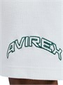 Хлопковые вафельные шорты Avirex с логотипом Tennis и карманами 11034358