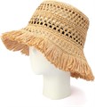 Kate Spade New York Летняя женская шляпа Cloche Fringe Spade из 100% вискозы, стильный аксессуар 11068165