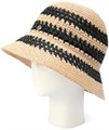 Kate Spade New York Женская стильная шляпа-клош с полосками для лета, 100% вискоза 11075913