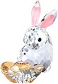 Swarovski Кристальная фигурка кролика Ву с азиатскими символами, высота 5,8 см, в разных цветах 11064116