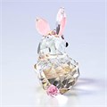 Swarovski Кристальная фигурка кролика Ву с азиатскими символами, высота 5,8 см, в разных цветах 11064116