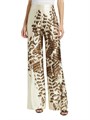 Шелковые брюки с эффектным анималистическим принтом и прямым кроем от Silvia Tcherassi 11020522