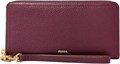 Fossil Кожаный клатч на молнии с RFID защитой, размер 7,75 , х 1,9 , х 10 ,, съемный ремешок 11048355