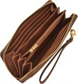 Fossil Кожаный клатч на молнии с RFID защитой, размер 7,75 , х 1,9 , х 10 ,, съемный ремешок 11048355
