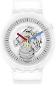 Swatch Универсальные часы CLEARLY BOLD с прозрачным 47 мм корпусом, силиконовым ремешком и водонепроницаемостью до 30 метров 11044183